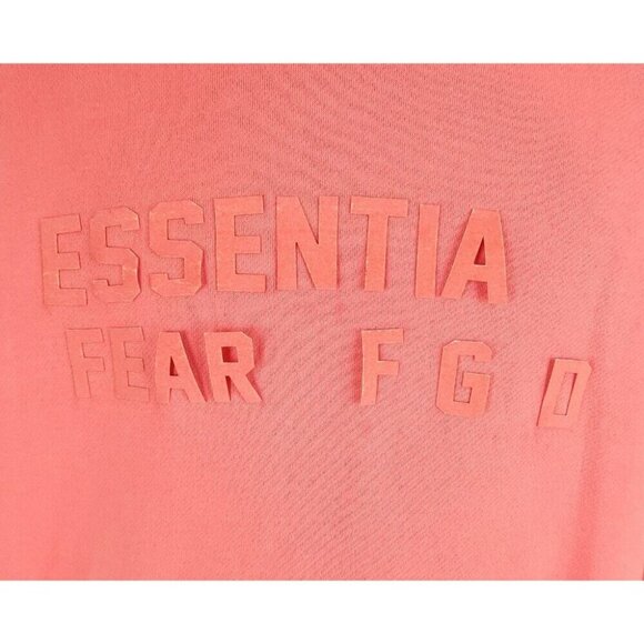 Fear Of God Essentials Cotton-Blend Hoodie Size M Mens Coral AS-IS - Picture 3 of 12